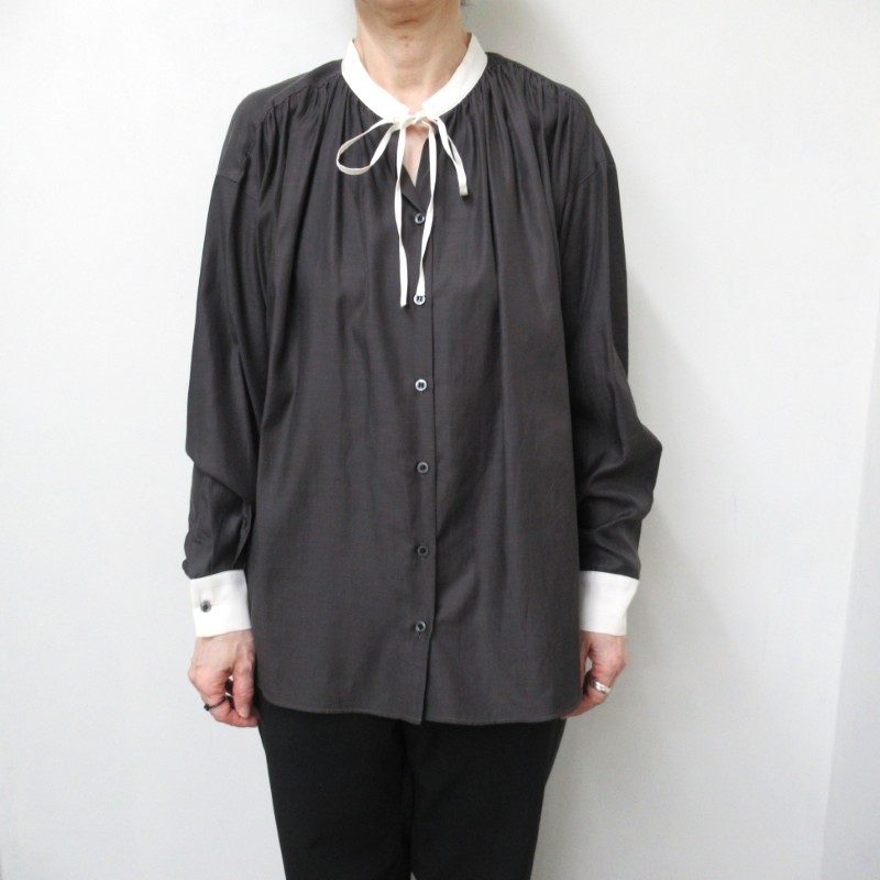 amherst  リボンカラーブラウス /CH2 【日本製】